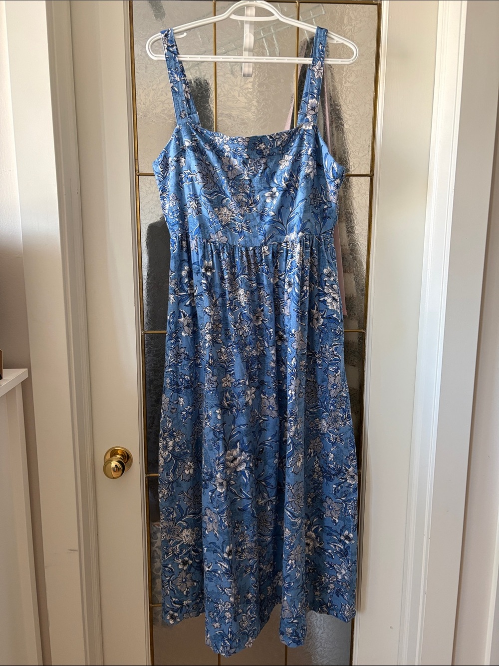 Dalia Blue Floral Midi Dress